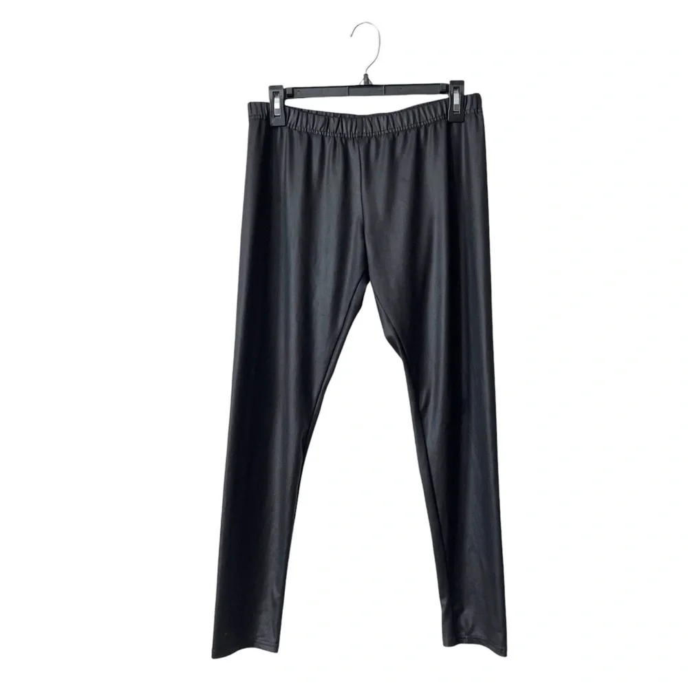 Eye Candy Black Leggings Women's Size XL Pull On Elastic Waist Skinny Stretch